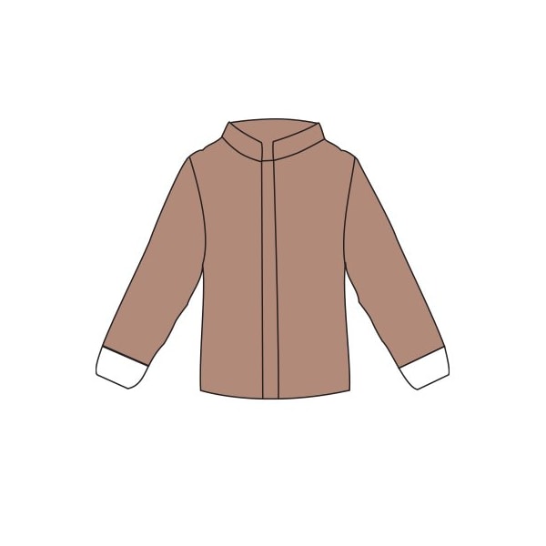Disposable Jacket, Tan, 2X/3X, 6 PK